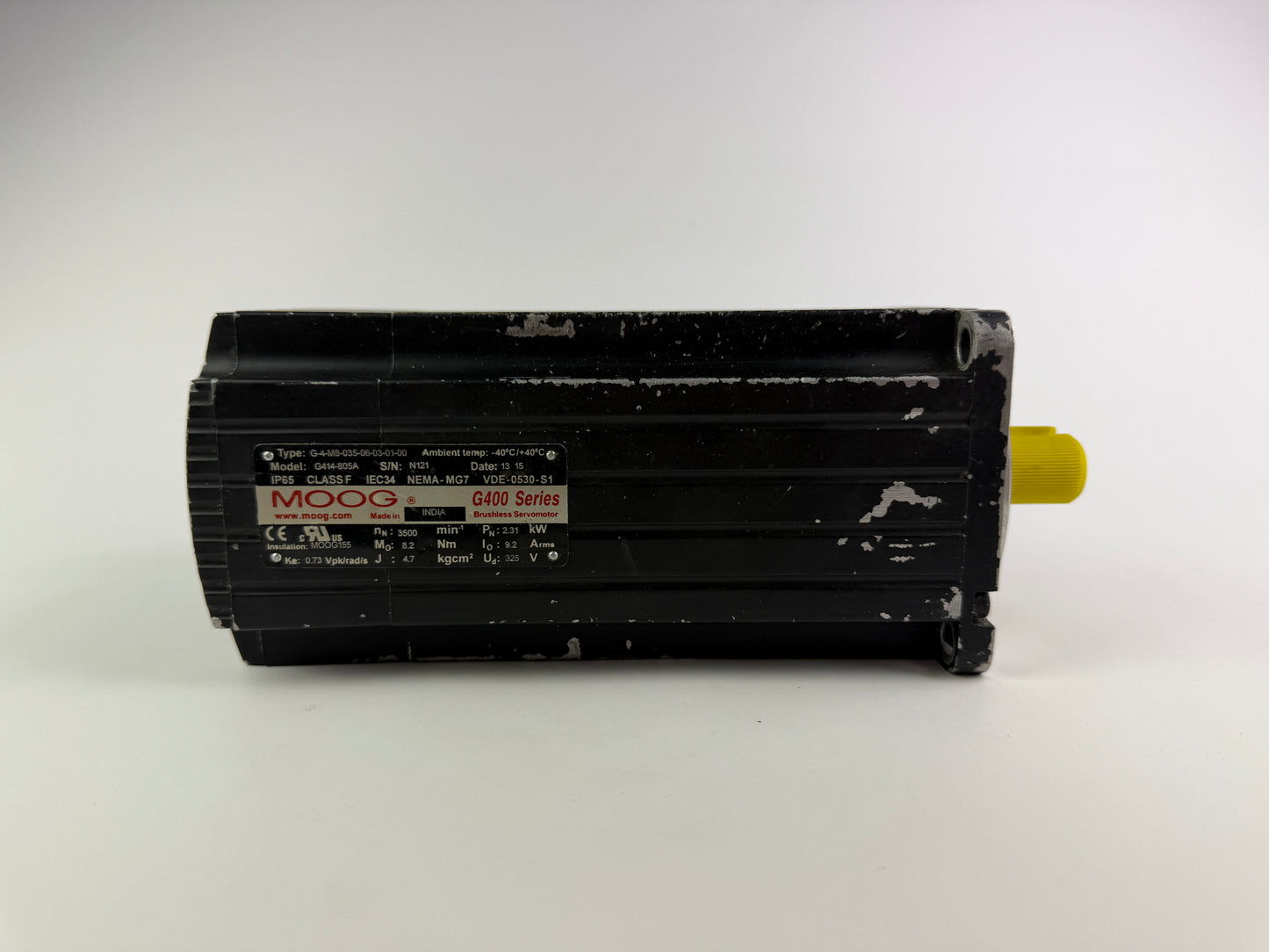 MOOG G414-805A Brushless Servomotor – 2.31 kW – G400 Series