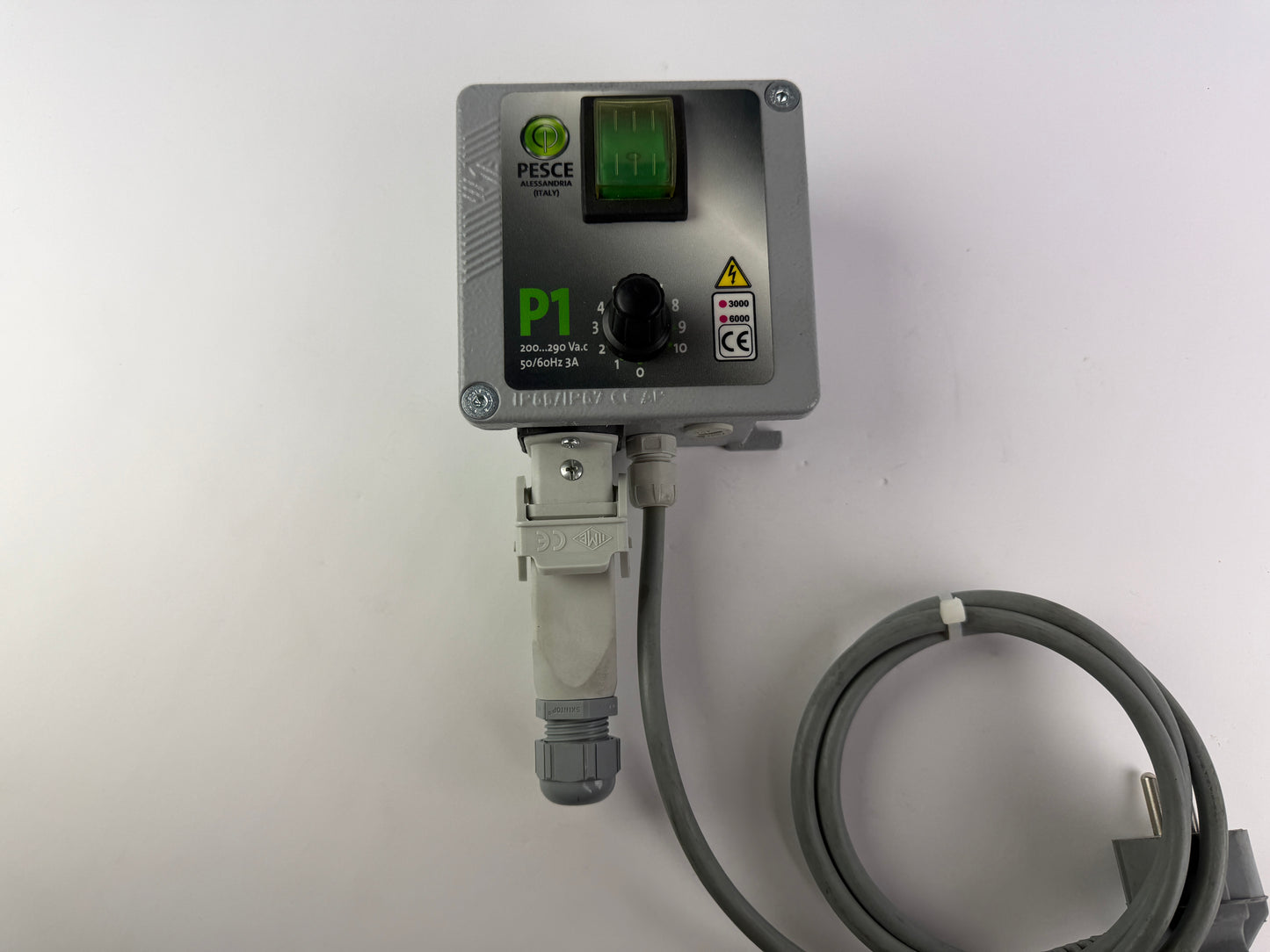 PESCE Alessandria P1 Control Unit – 200–290 VAC, 50/60 Hz, 3 A