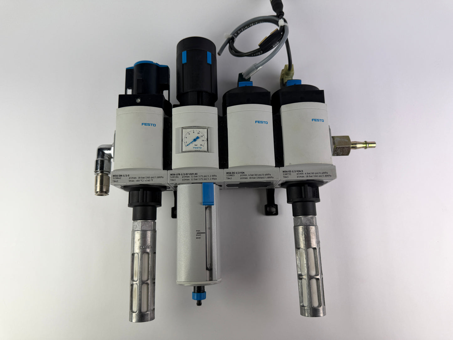Festo MS6 Pneumatic Valve & Air Preparation Assembly MS6-EM-1/2-S 529842 +...