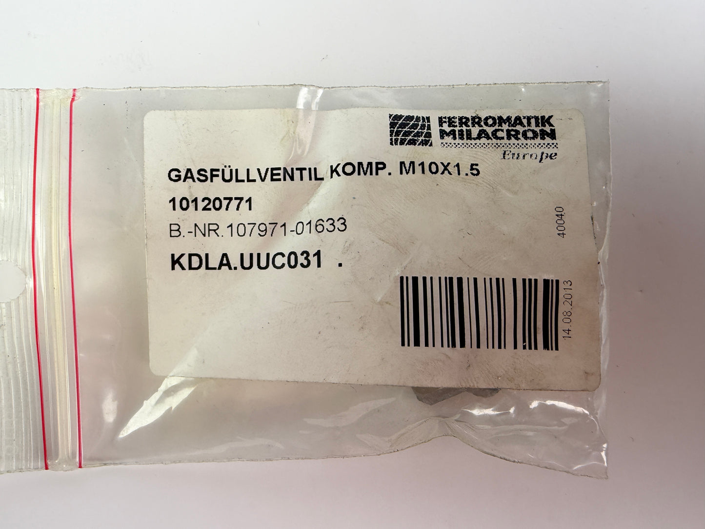 Ferromatik Milacron Gusfullventil Komp. M10x1.5 10120771 Valve