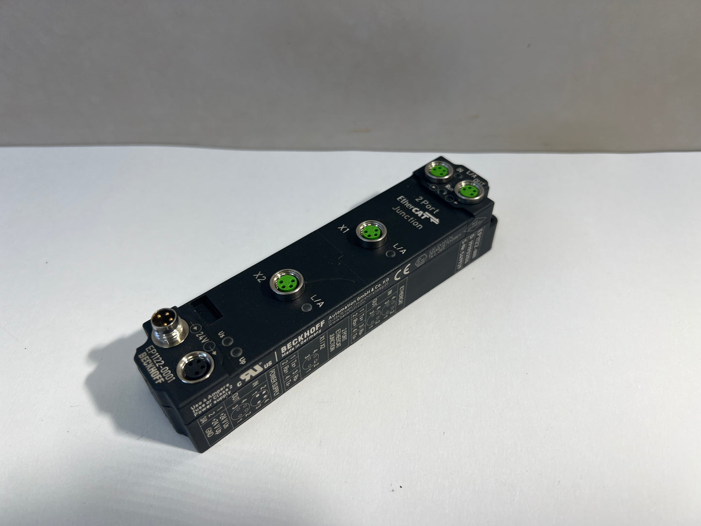Beckhoff EtherCAT Box, 2-Port Branch, M8 | EP1122-0001