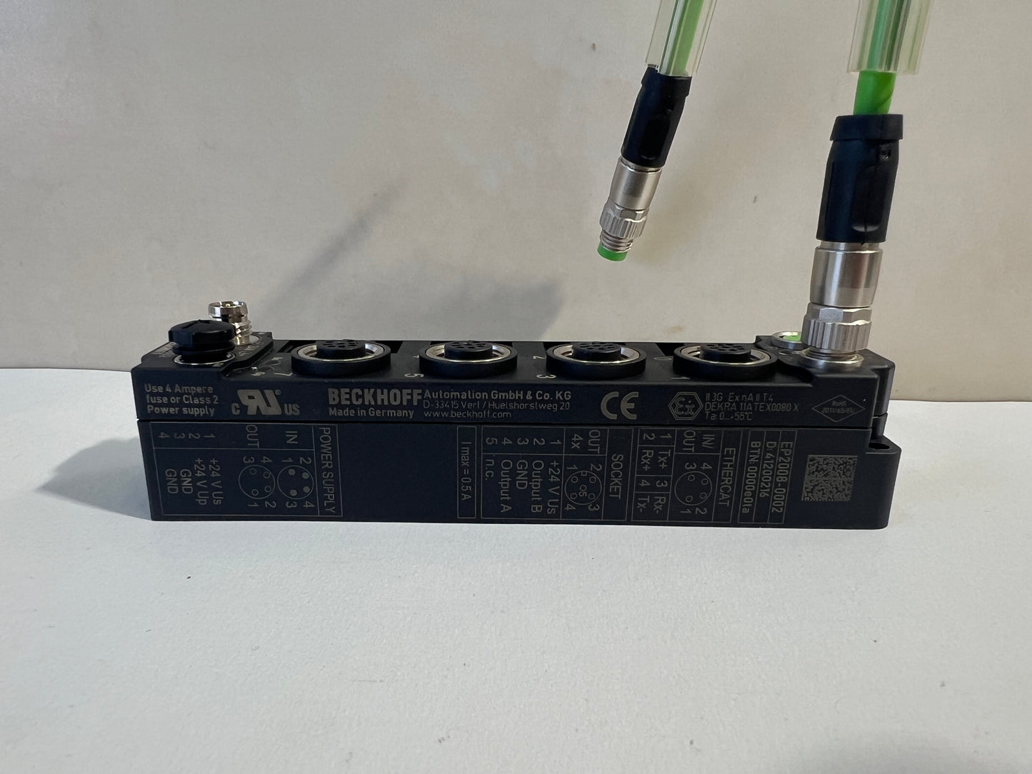 BECKHOFF  EP2008-0002 EtherCAT Module with cable