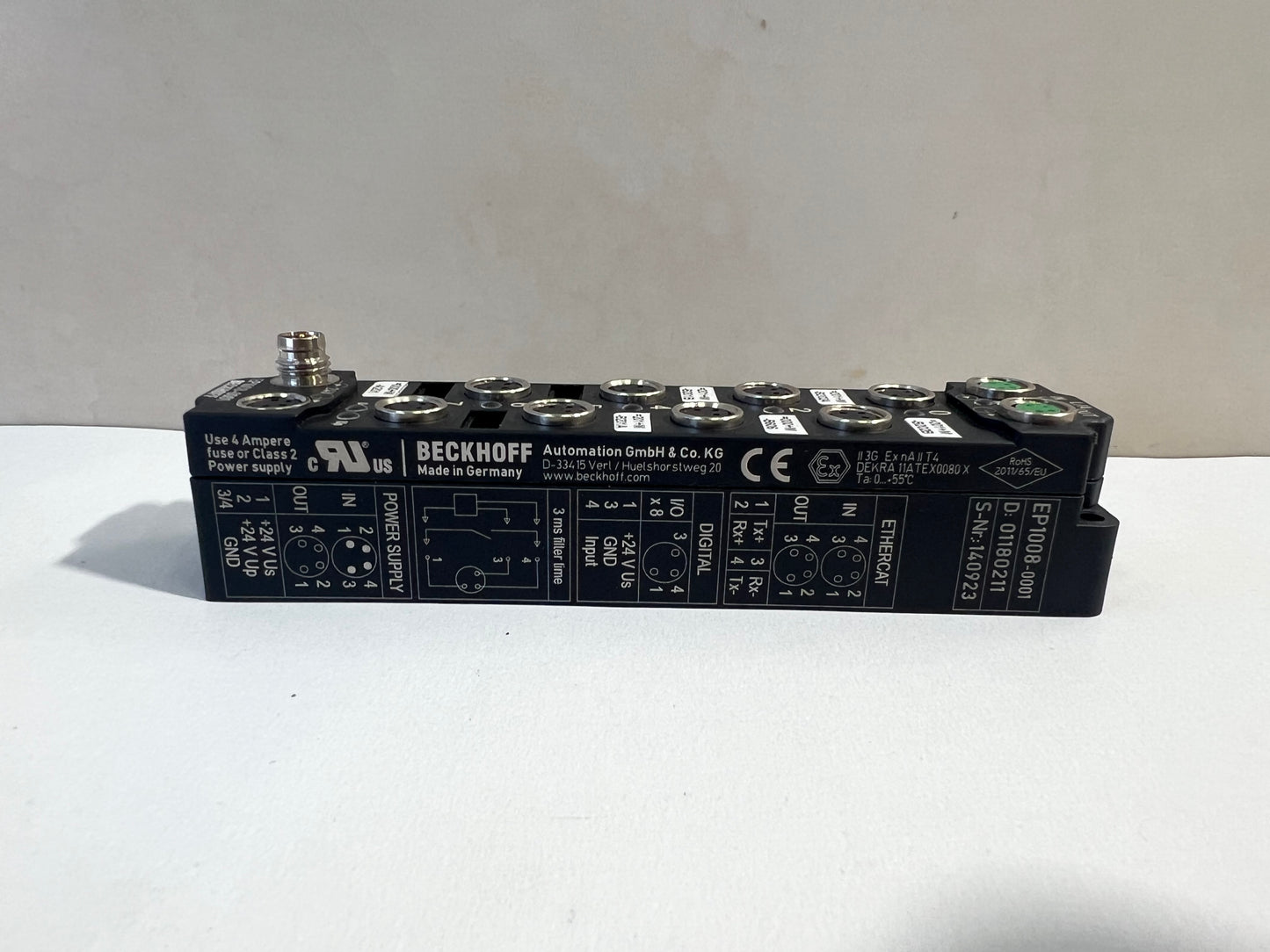 1Pc BECKHOFF EP1008 EP1008-0001 ETHERCAT BOX 8 CHANNEL DIGITAL INPUT