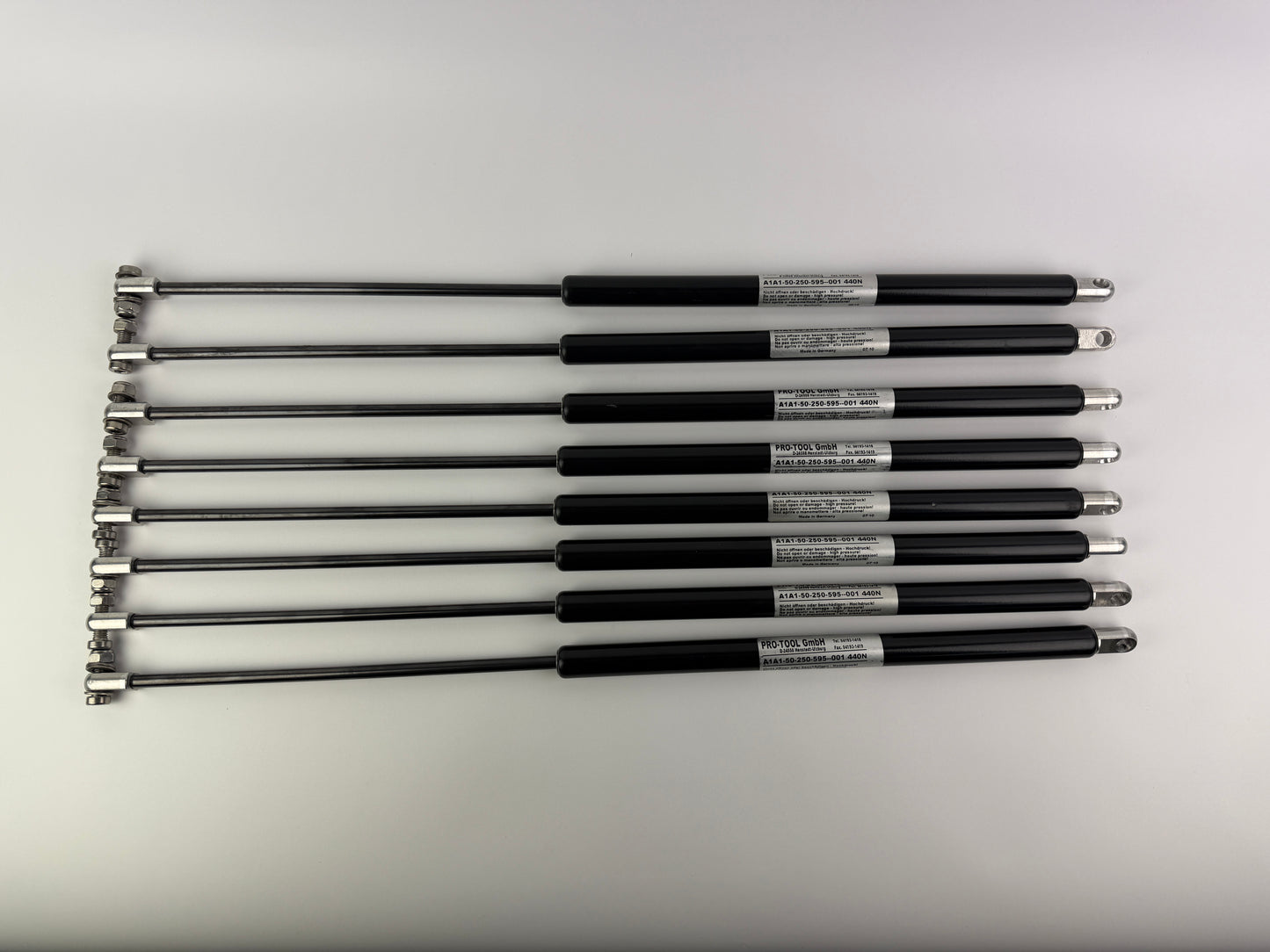 1x PRO-TOOL GmbH Gas Spring A1A1-50-250-595-001 – 440N