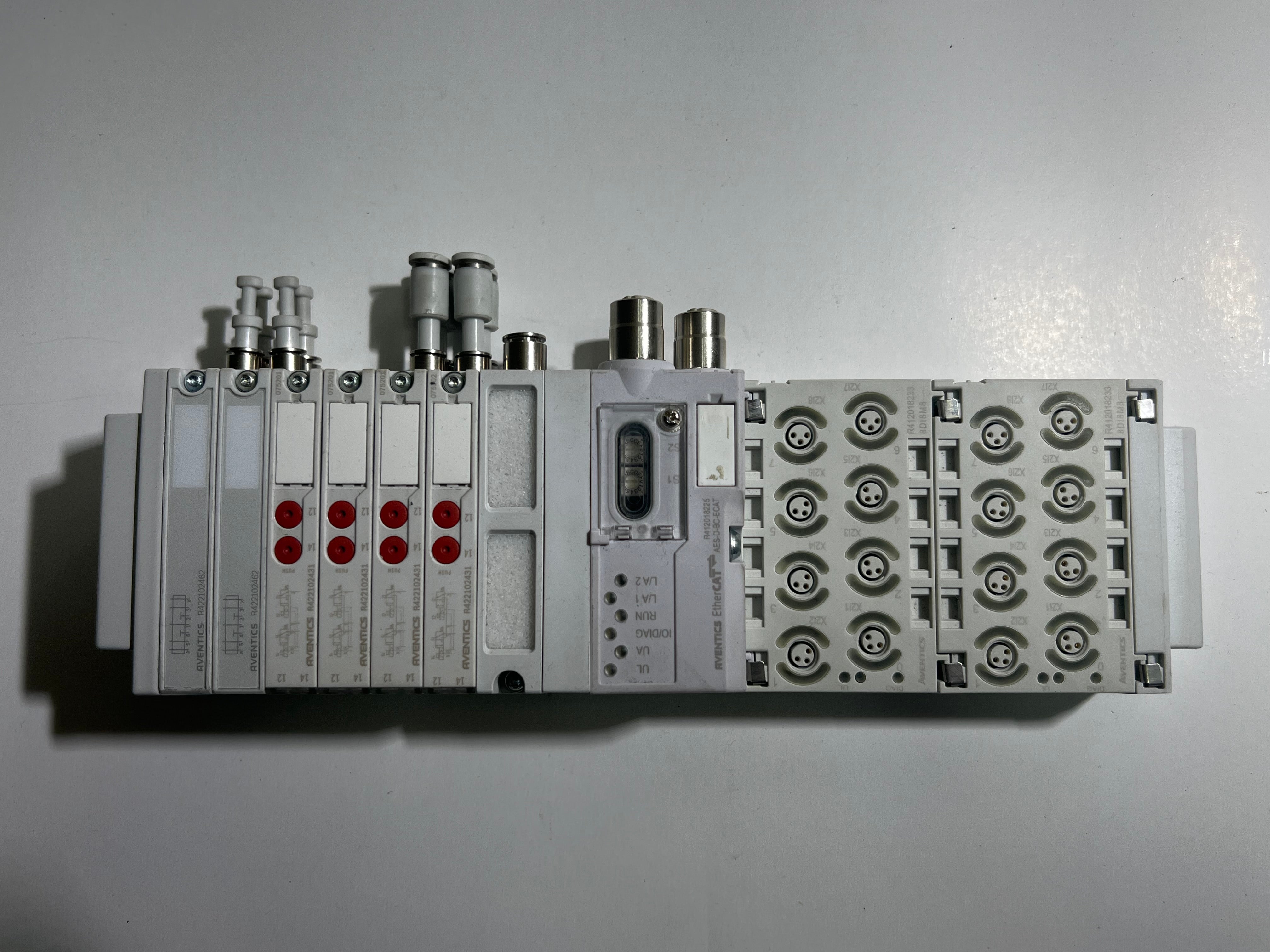 Island Lower Module AVENTICS EtherCAT R412018225 AES-D-BC-ECAT Air Valve Island Module ...