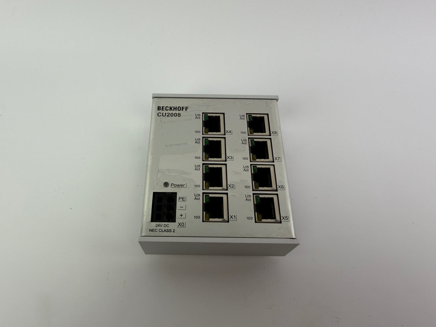 Beckhoff CU2008-0000 Industrial Ethernet Switch 8-Port 10/100 Mbps 24V DC