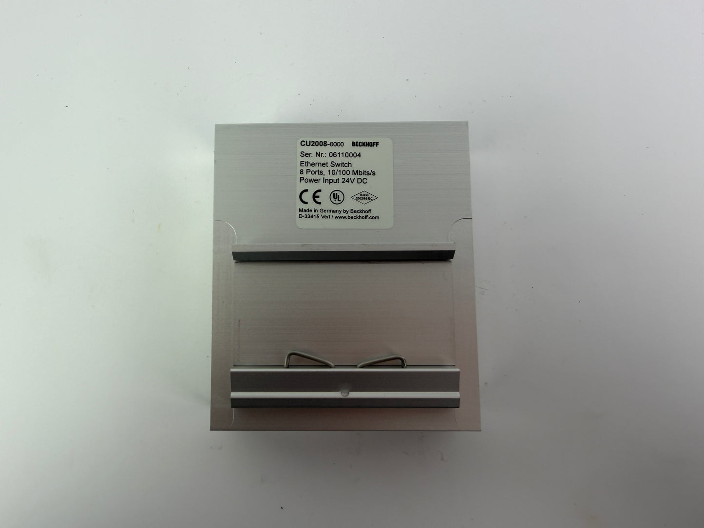 Beckhoff CU2008-0000 Industrial Ethernet Switch 8-Port 10/100 Mbps 24V DC