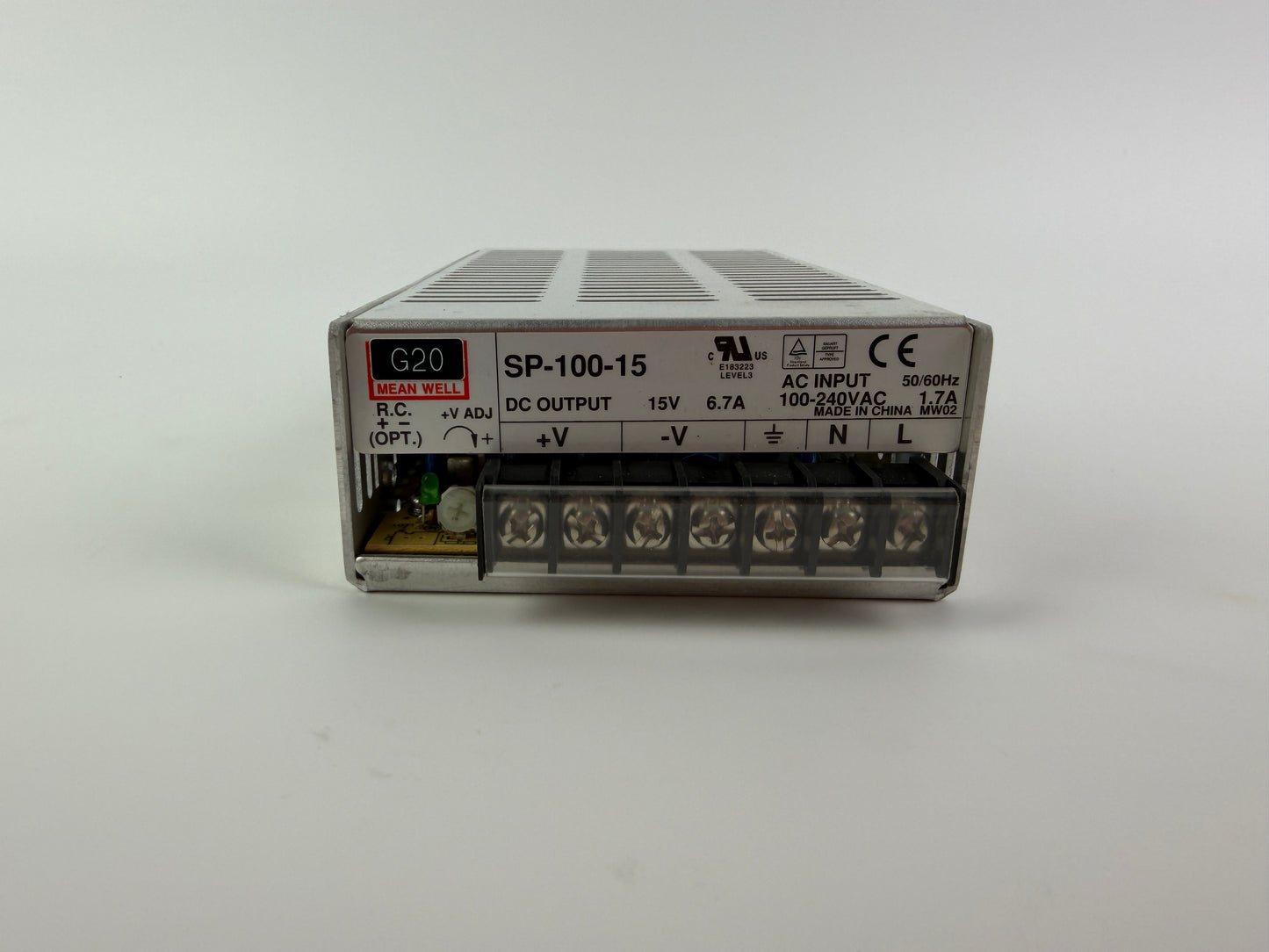 1x Mean Well SP-100-15 Switching Power Supply 15V DC 6.7A 100W