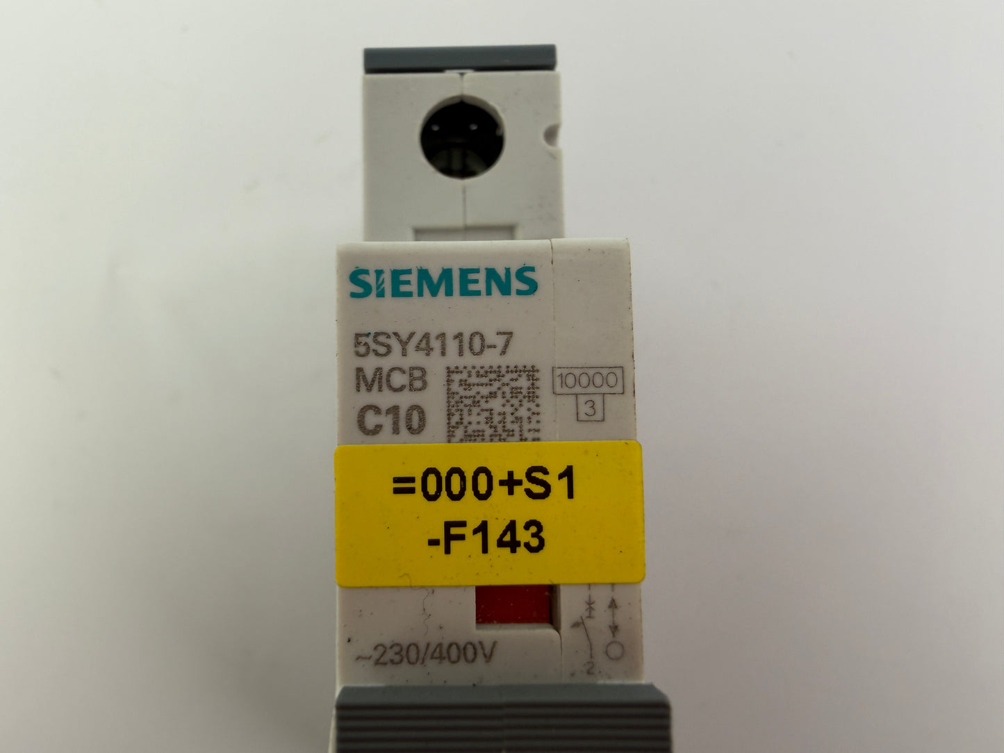 1x Siemens 5SY4110-7 Miniature Circuit Breaker MCB C10 1P 10A 230/400V