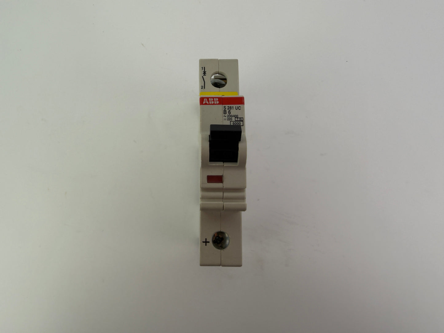 1x ABB S 281 UC B6 Miniature Circuit Breaker MCB 1P 6A 230/400V
