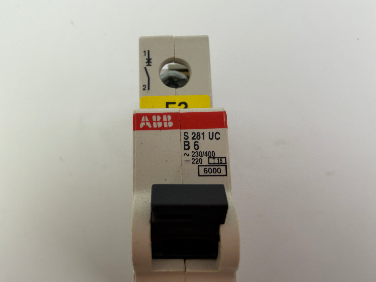 1x ABB S 281 UC B6 Miniature Circuit Breaker MCB 1P 6A 230/400V