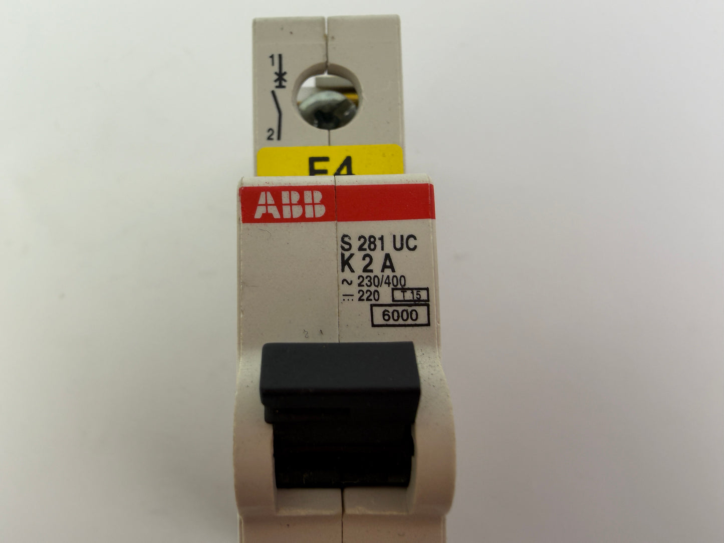 1x ABB S281UC-K2A Circuit Breaker 1-Pole 2A Type K 6kA