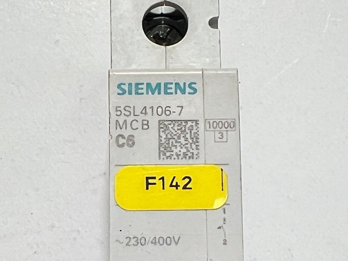 Siemens 5SL4106-7 Miniature Circuit Breaker MCB C6 230/400V 6kA
