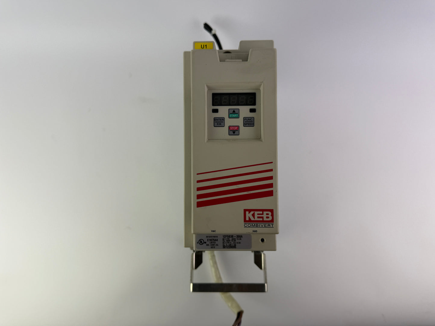 1x KEB 12F5B3B-350A Frequency Inverter, 6.6 kVA, 4.0 kW, 3-Phase, 400 V