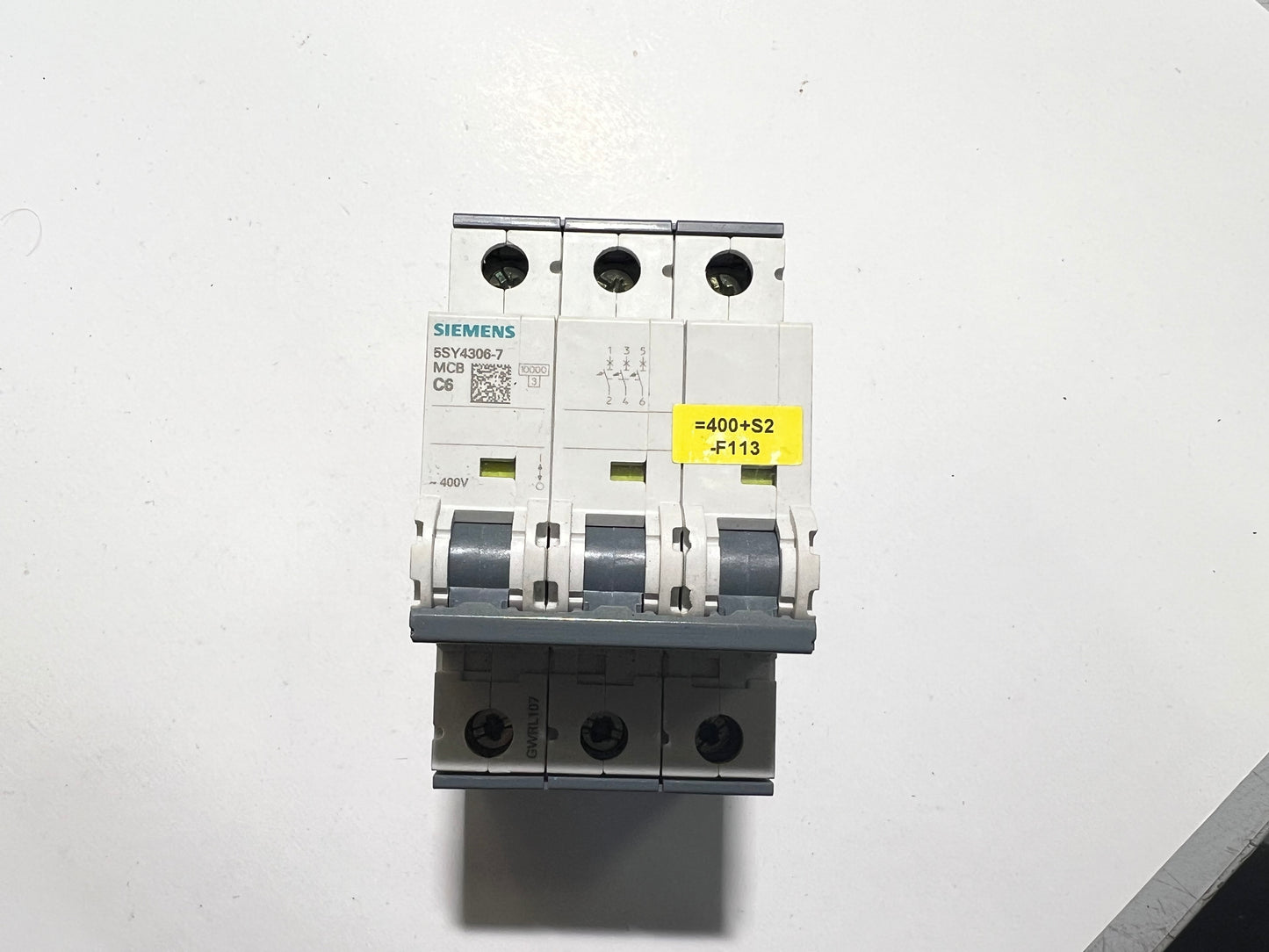 Siemens 5SY4306-7 Miniature Circuit Breaker MCB C6 230/400V 6kA 3-Pole