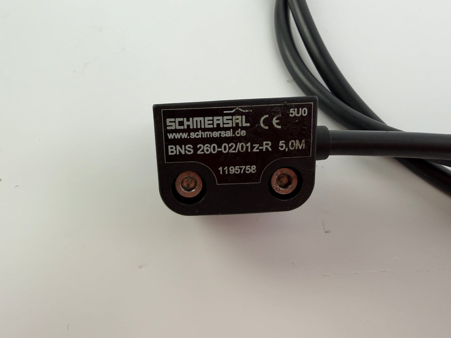 1x SCHMERSAL BNS 260-02/01Z-R 5.0M Magnetic Safety Sensor + BPS 260-1 Receiver