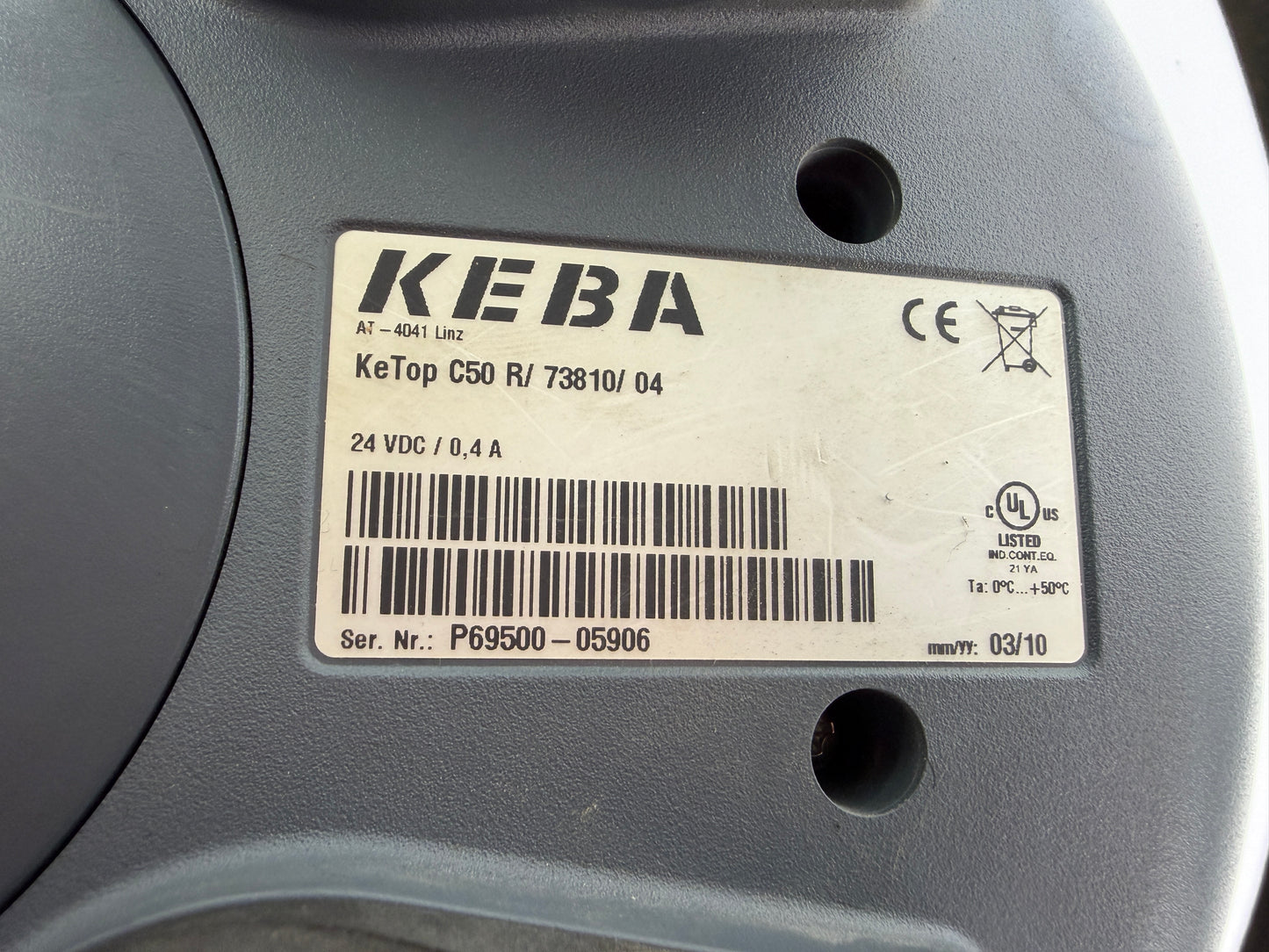 ROFIN KEBA KeTop C50 R / 73810 / 04 Teach Pendant Panel – 5m Cable