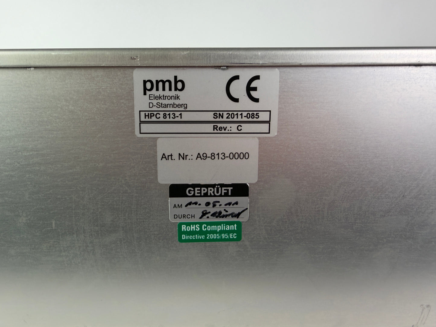 1x PMB Electronics HPC 813-1 Laser Power Supply Rev C ROFIN