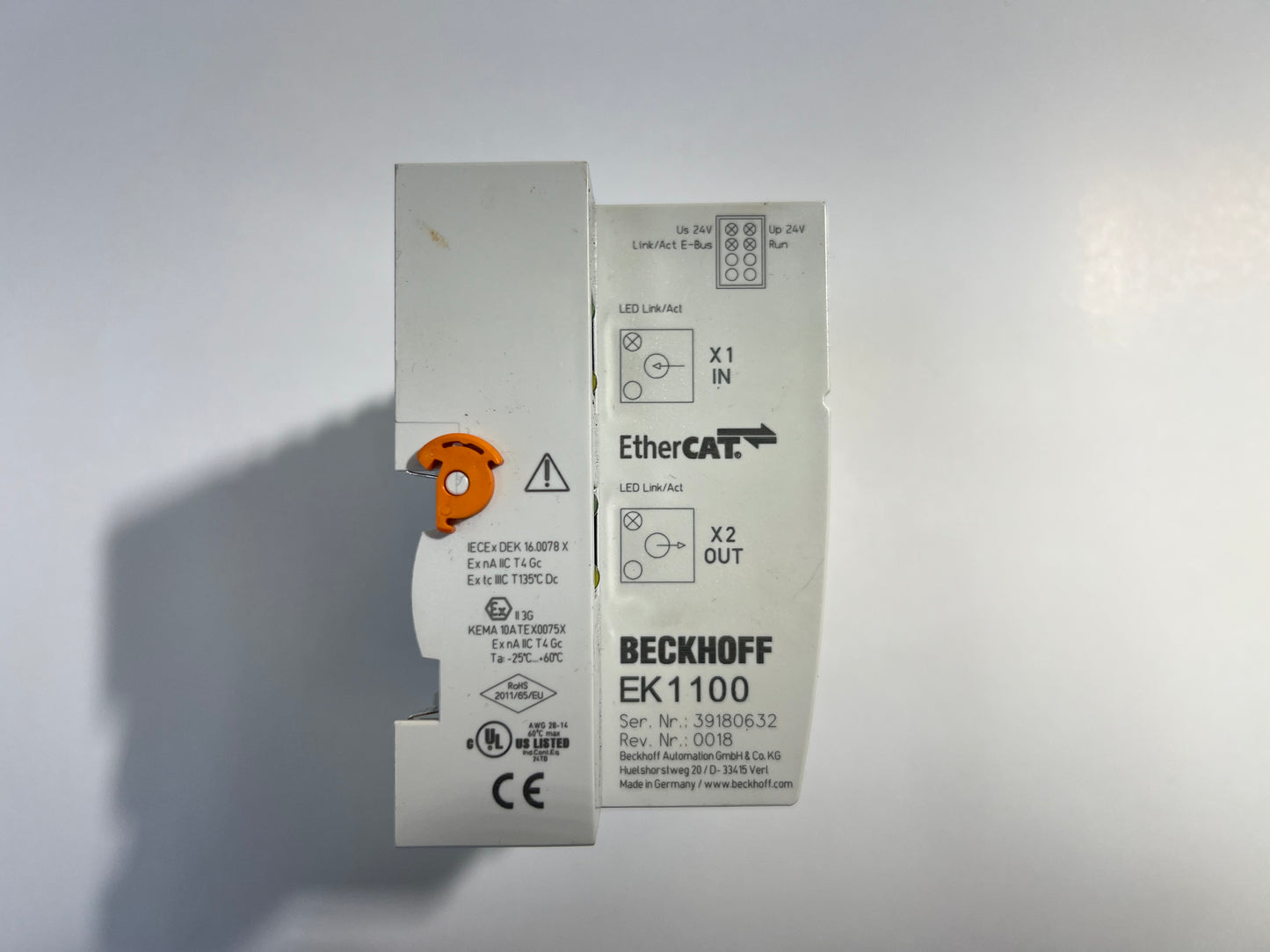 BECKHOFF EK1100 1x EL6001 3x 1809 3x 2809 EtherCAT Coupler Interface Module