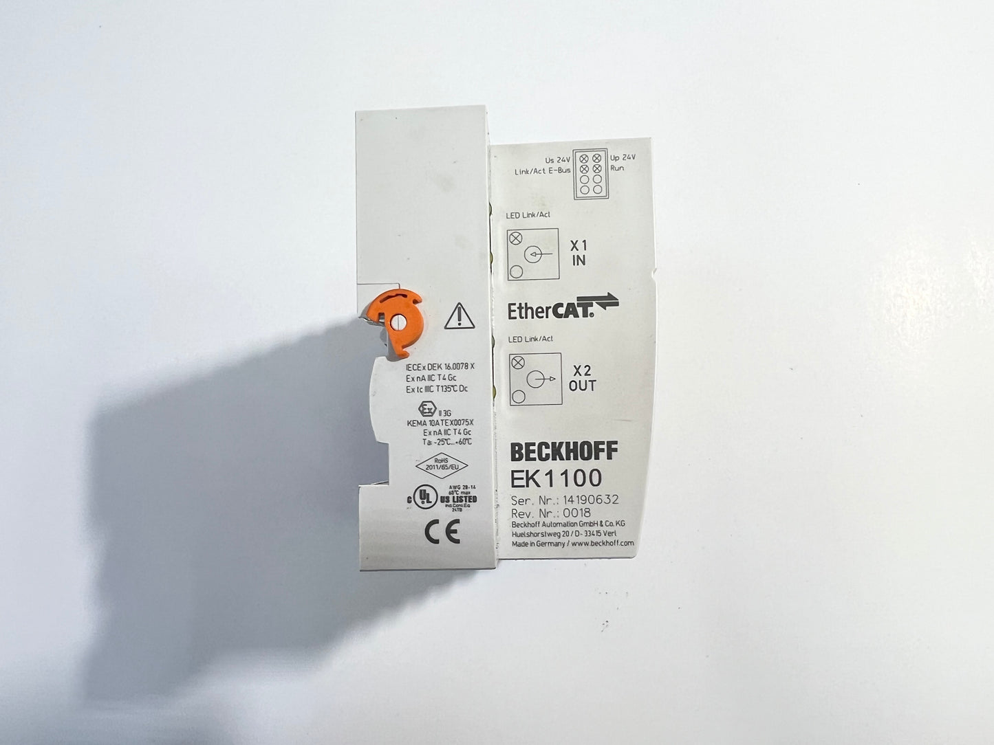 BECKHOFF EK1100 1x EL3022 5x 1809 3x 2809 EtherCAT Coupler Interface Module