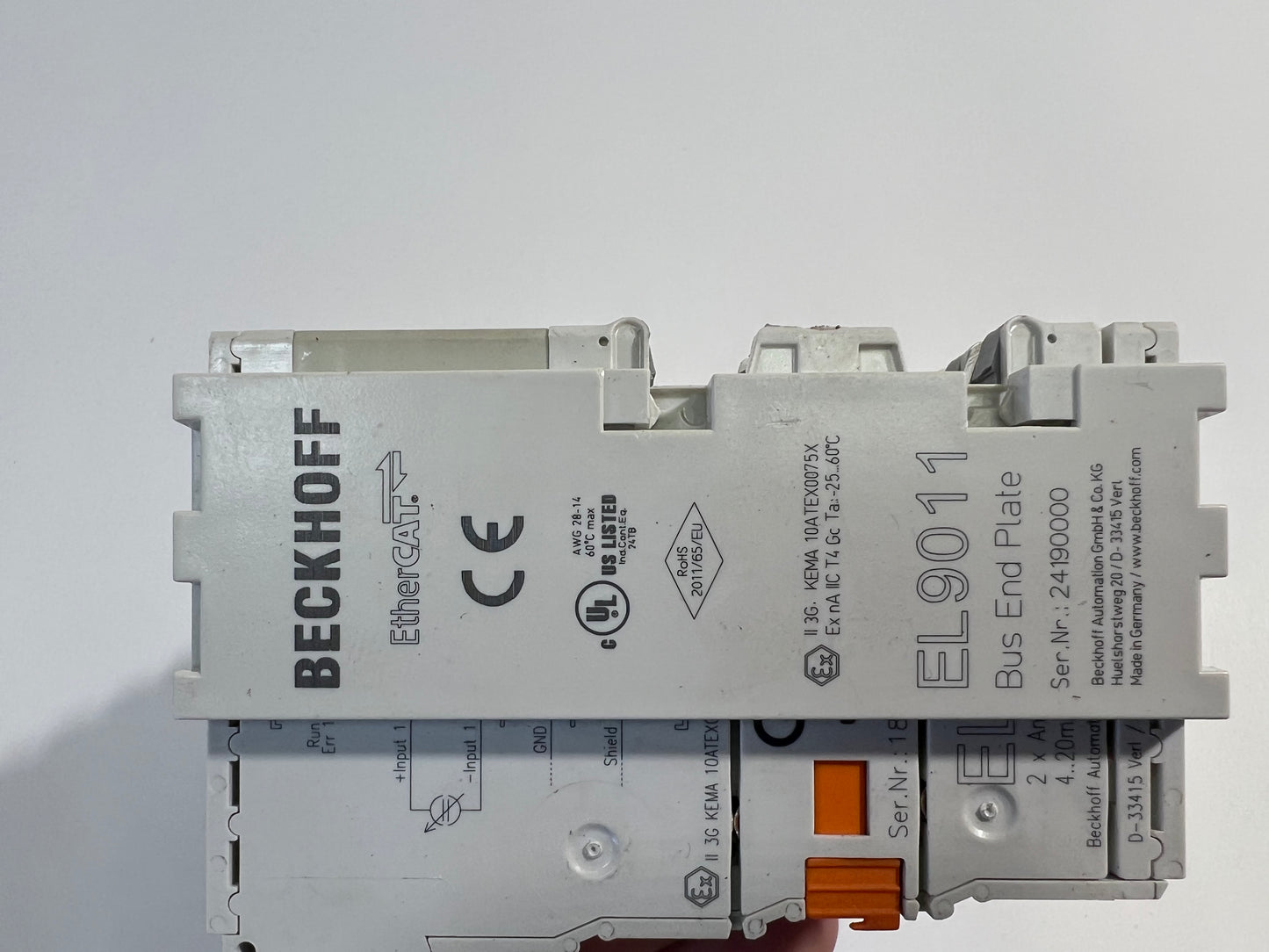 BECKHOFF EK1100 1x EL3022 5x 1809 3x 2809 EtherCAT Coupler Interface Module