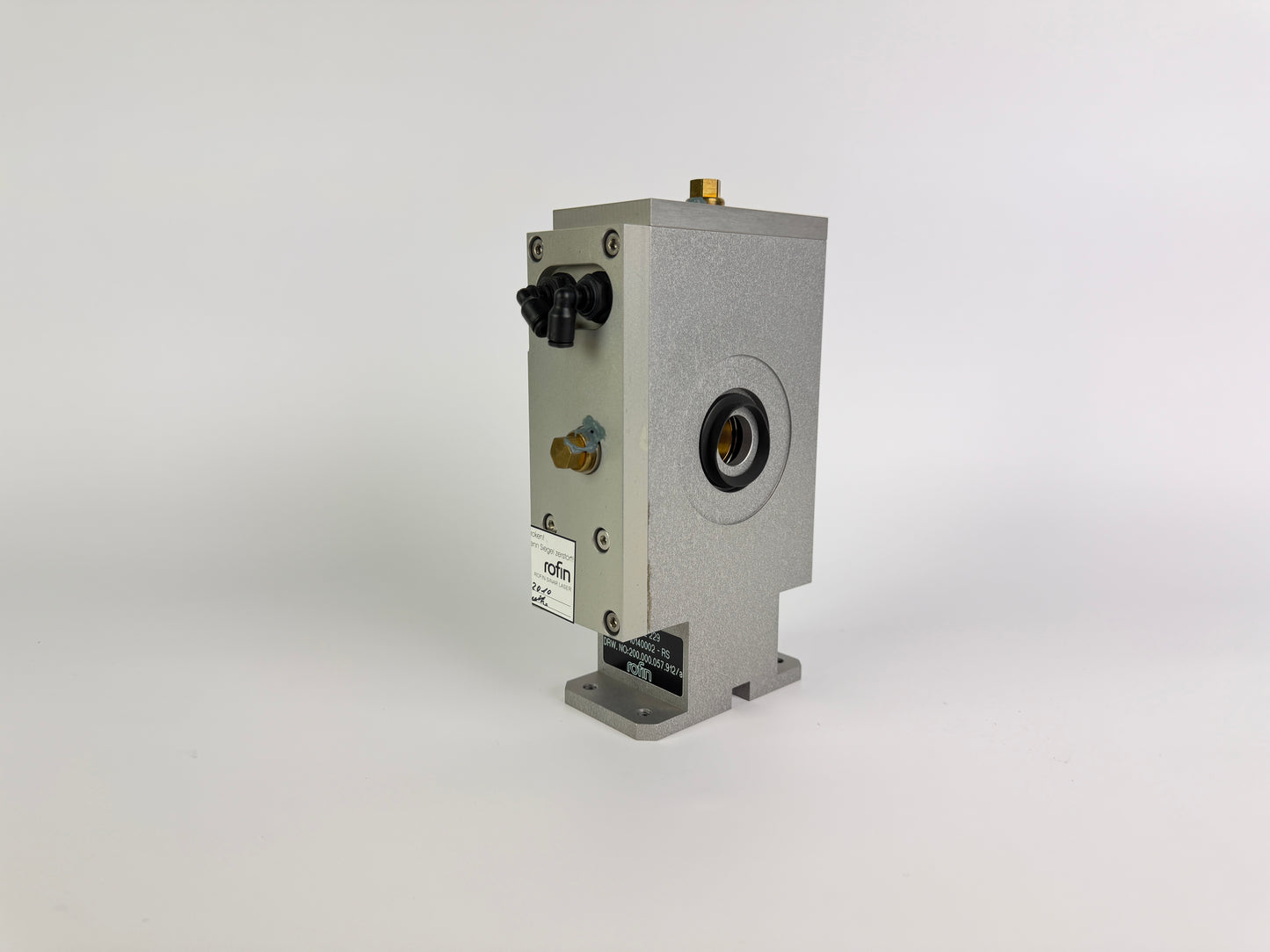 1x Rofin 101 112 229 Cooled Laser In-Beam Focuser Lens / Filter Module