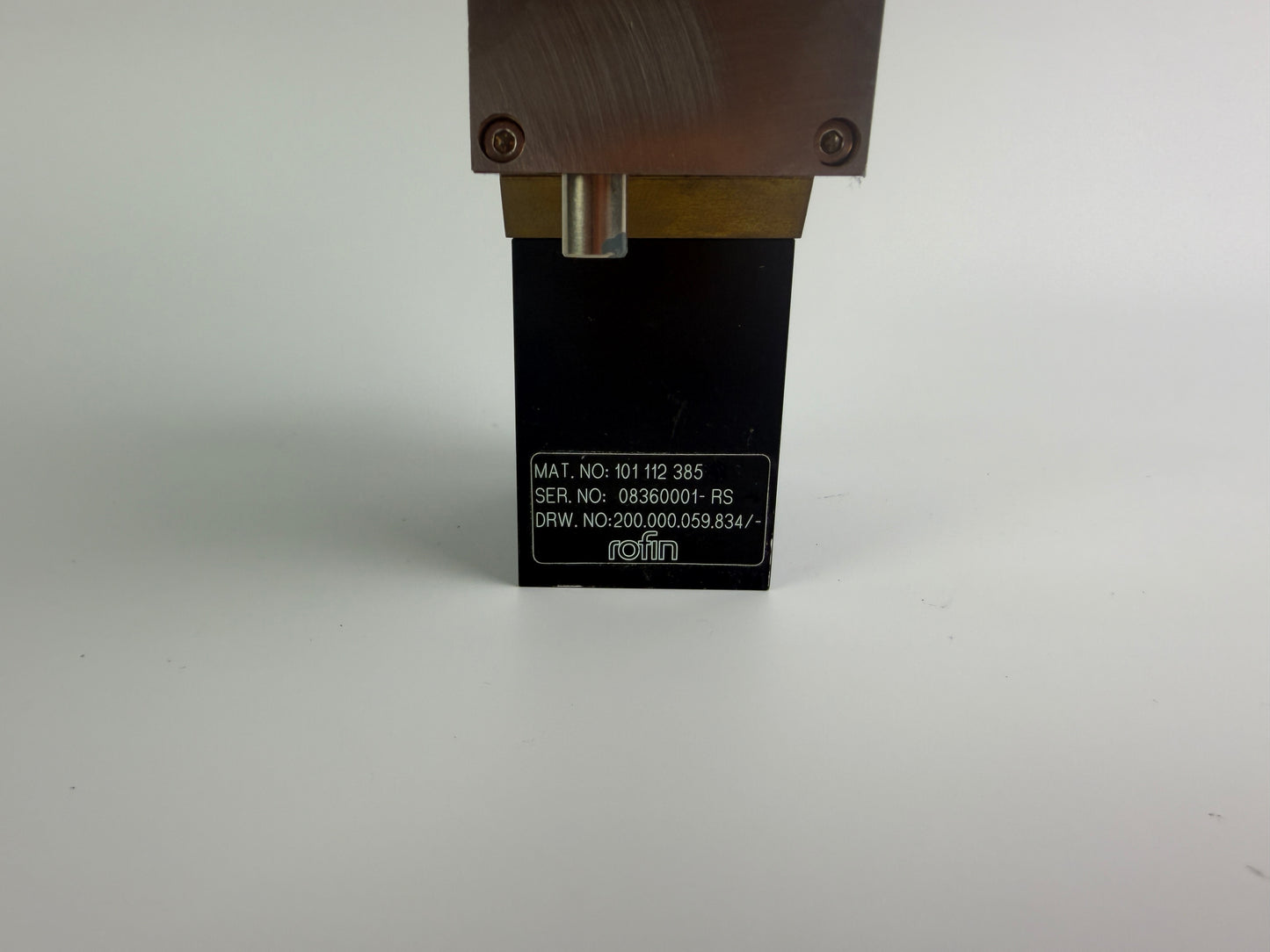 1x Rofin 101 112 385 Water-Cooled Laser Power Measurement Module / Beamsplitter