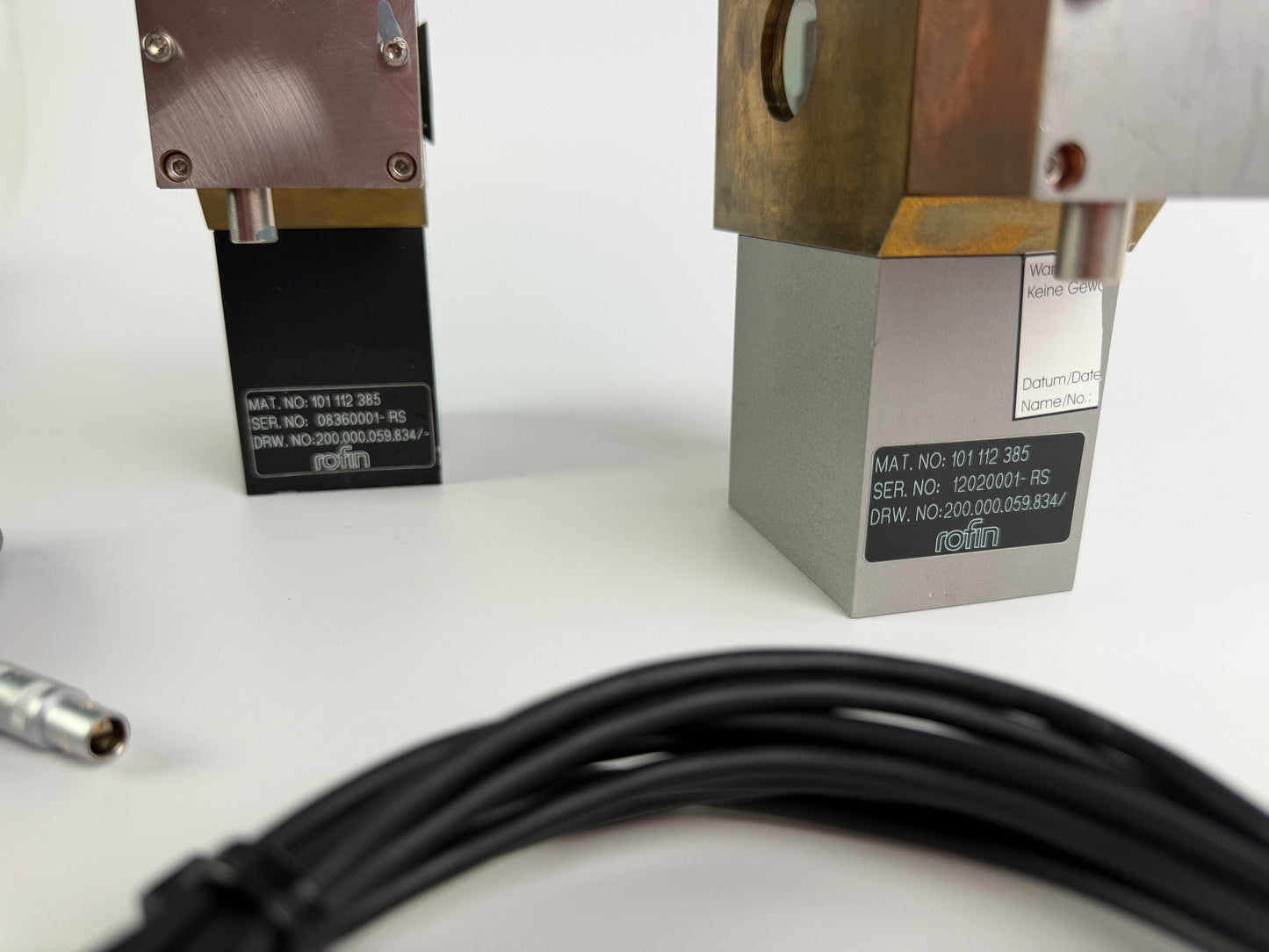 1x Rofin 101 112 385 Water-Cooled Laser Power Measurement Module / Beamsplitter