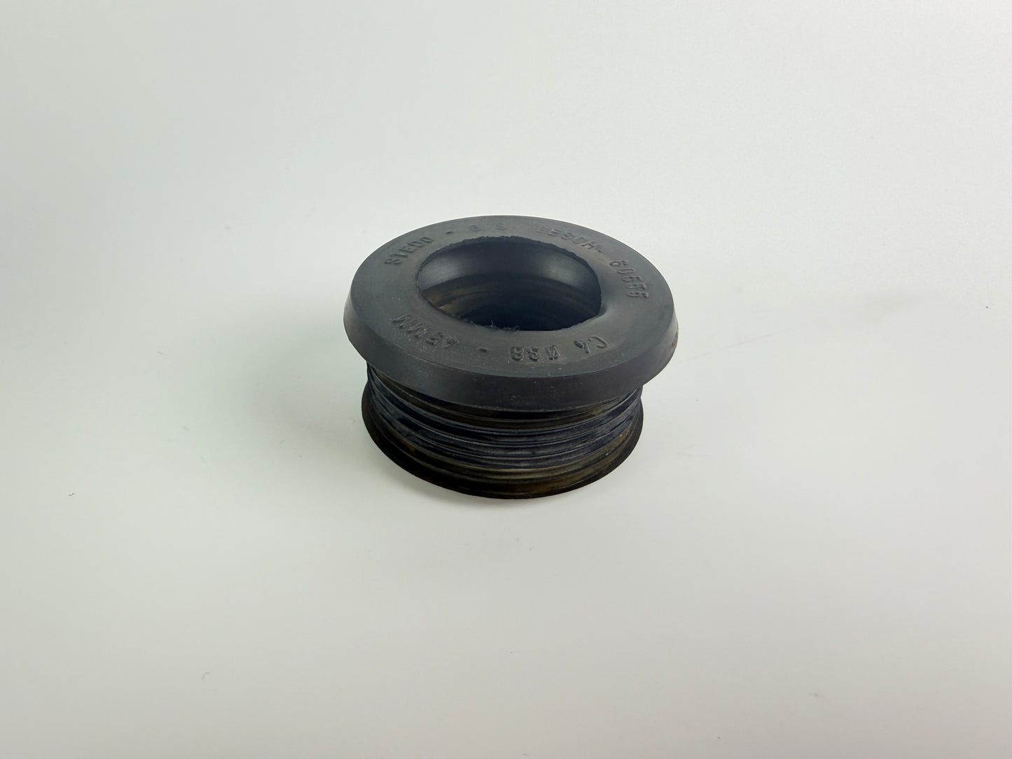 6x STEDO 60555 Euro Rubber Connector Black for Flush Pipe Ø38 mm