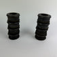 6x STEDO 60555 Euro Rubber Connector Black for Flush Pipe Ø38 mm