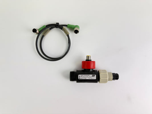 1x SIKA VT1541KROFIN08 In-Line Turbine Flow Meter + Sensor Cable