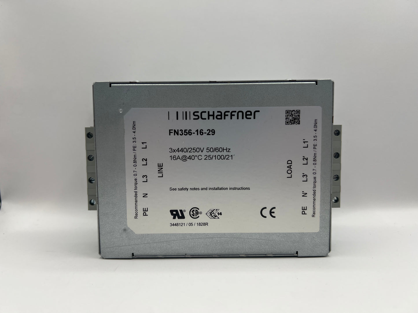 Schaffner FN356-16-29 Filter 440/250 VAC/50-60Hz