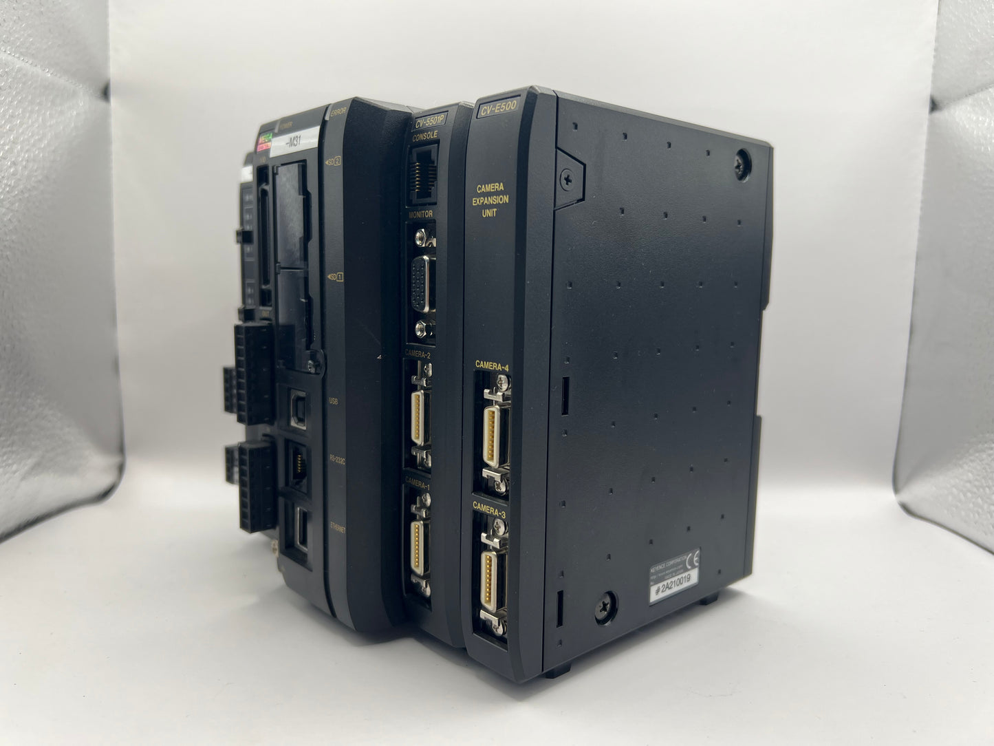 Keyence CV-5501P + CV-E500 + CA-DC21E Digital Image Sensor/Controller