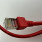 1x CAT5e SFTP Ethernet Patch Cable 1m RJ45 Shielded LAN 26AWG Red