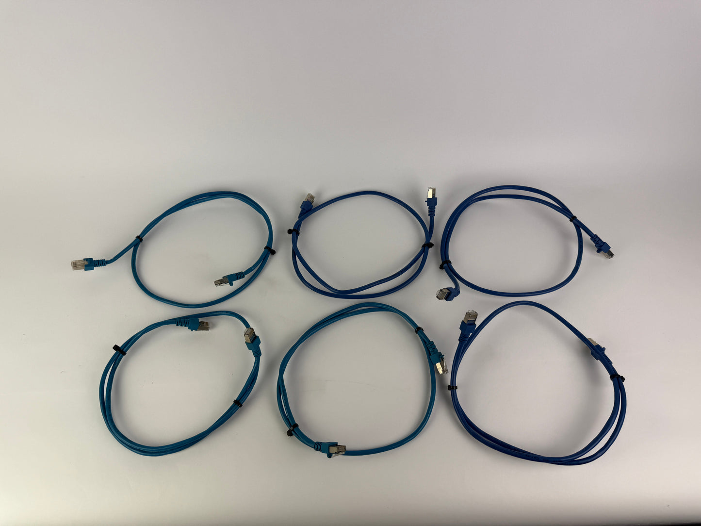1x CAT5e SFTP Ethernet Patch Cable 1m RJ45 Shielded LAN 26AWG Blue