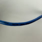 1x Inline CAT5e SFTP Ethernet Patch Cable 0.25m RJ45 Shielded 26AWG Blue 300MHz