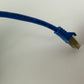 1x Inline CAT5e SFTP Ethernet Patch Cable 0.25m RJ45 Shielded 26AWG Blue 300MHz