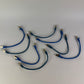 1x Inline CAT5e SFTP Ethernet Patch Cable 0.25m RJ45 Shielded 26AWG Blue 300MHz