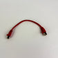 1x Inline CAT5e SFTP Ethernet Patch Cable 0.25m RJ45 Shielded 26AWG Red 300MHz