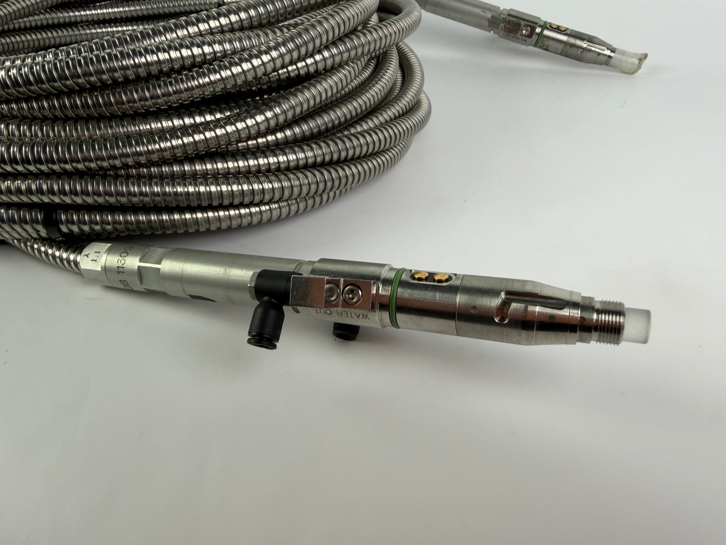 High Power Laser Fiber Optic Delivery Cable Armored Water Cooled Industrial