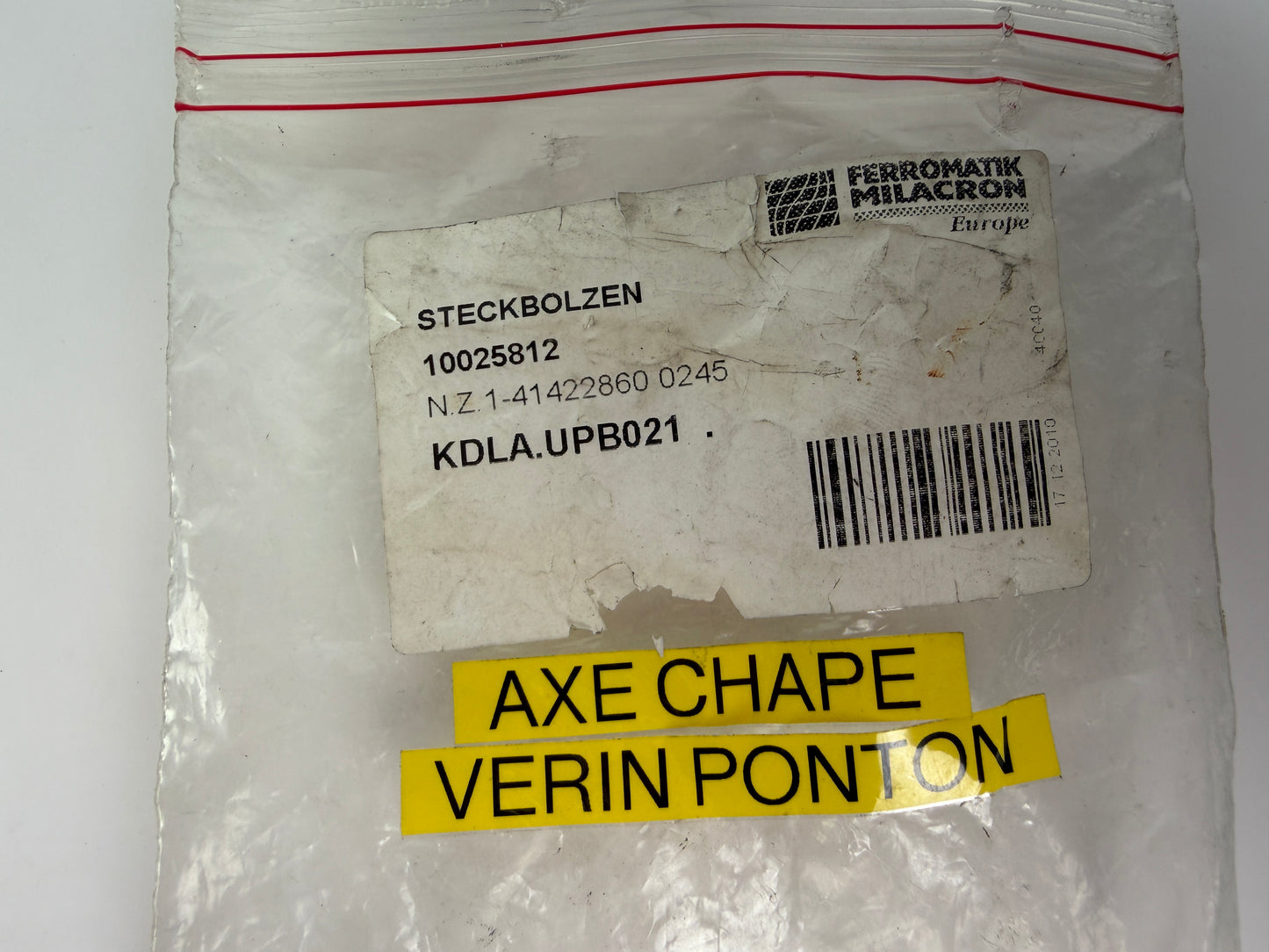 Ferromatik Milacron Steckbolzen 10025812 Locking Pin 1-41422860