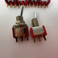 Lot of 6 C&K Switches 4x 8121 Push Button + 2x 7101 Toggle Panel Mount