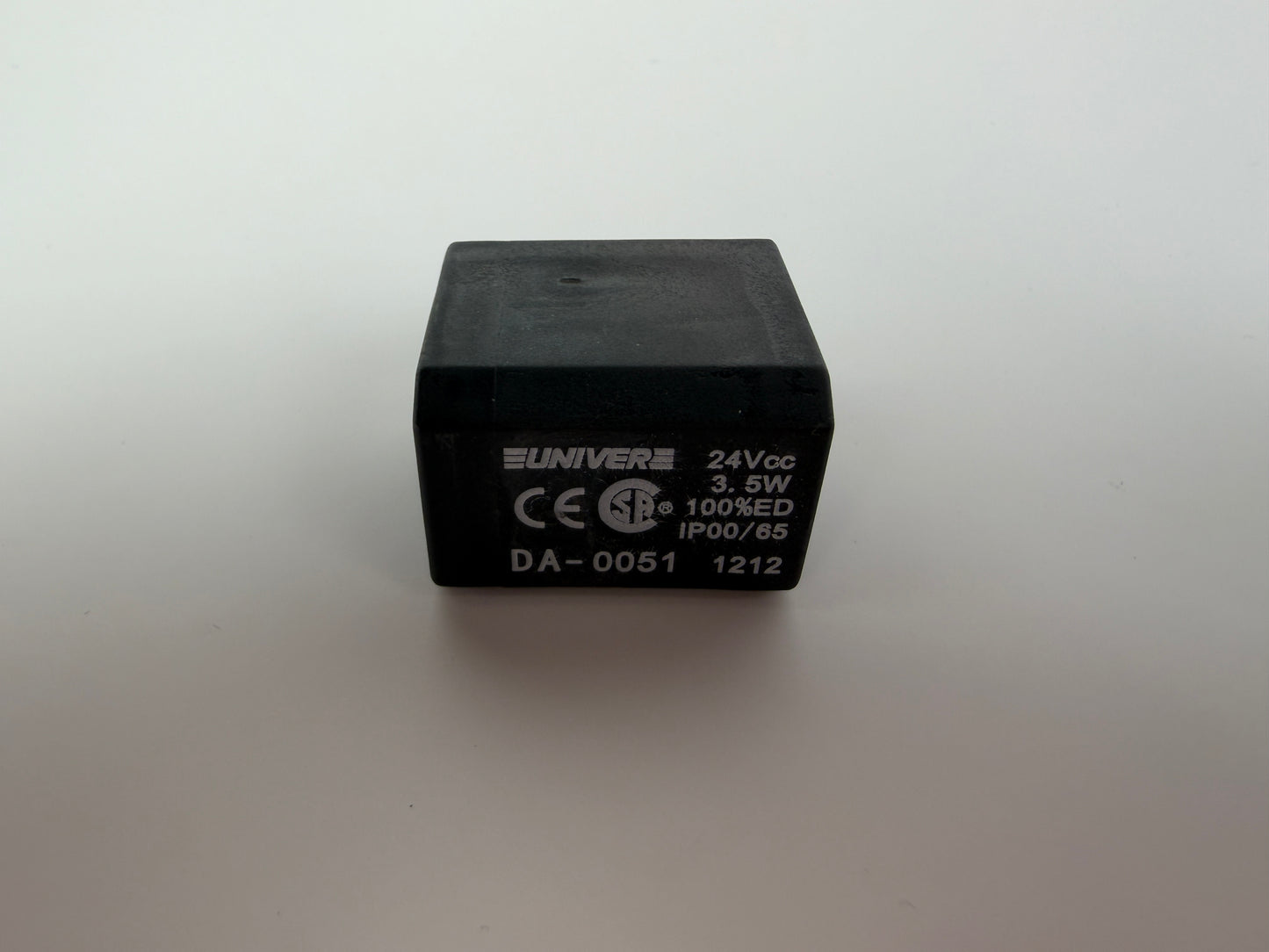 Univer DA-0051 U1 Solenoid Valve Coil 24V DC 3.5W Rectangular