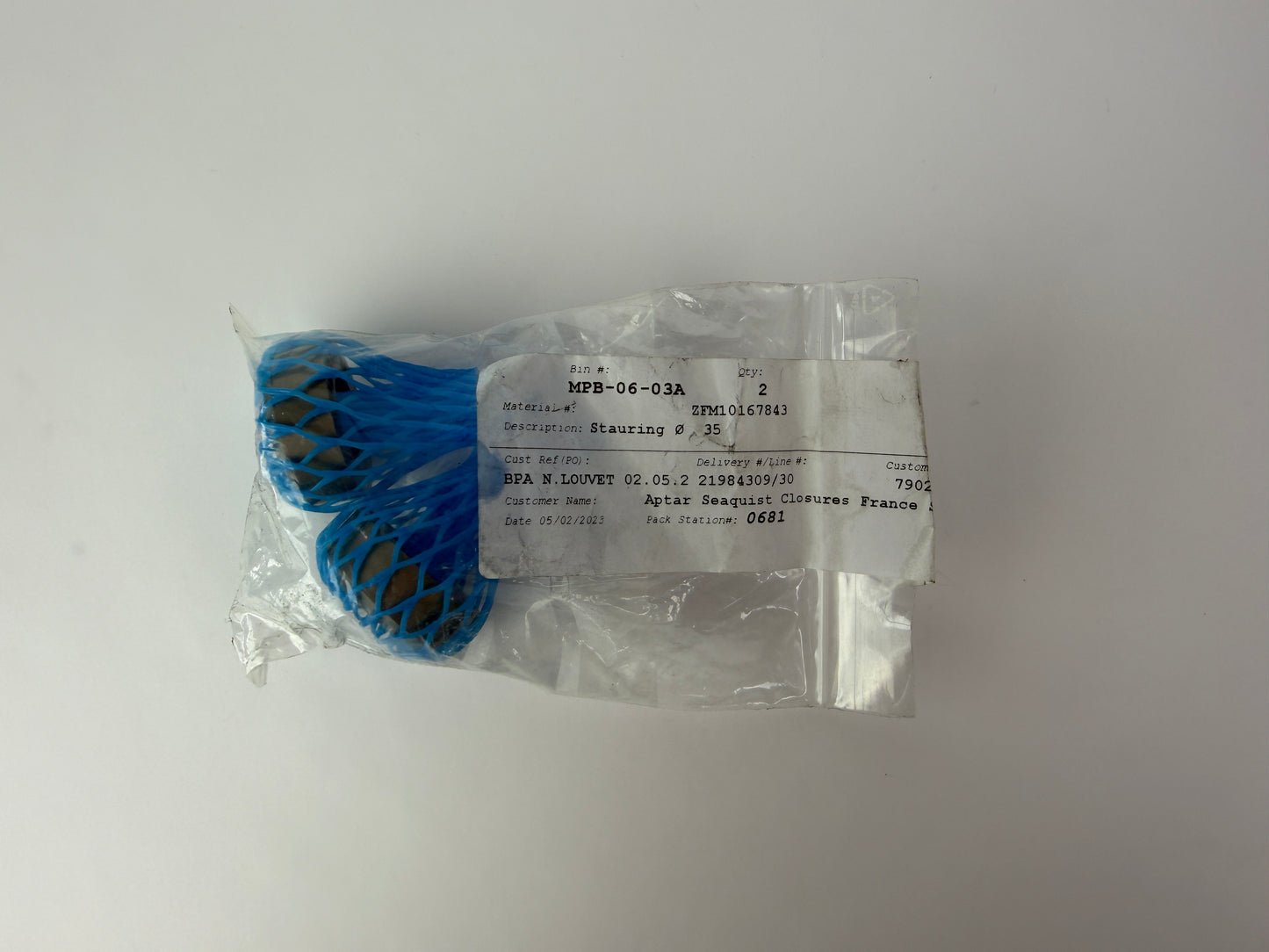2x Stauring Ø35 Screw Tip Ring 10167843 Injection Molding Machine Schneckenspitze