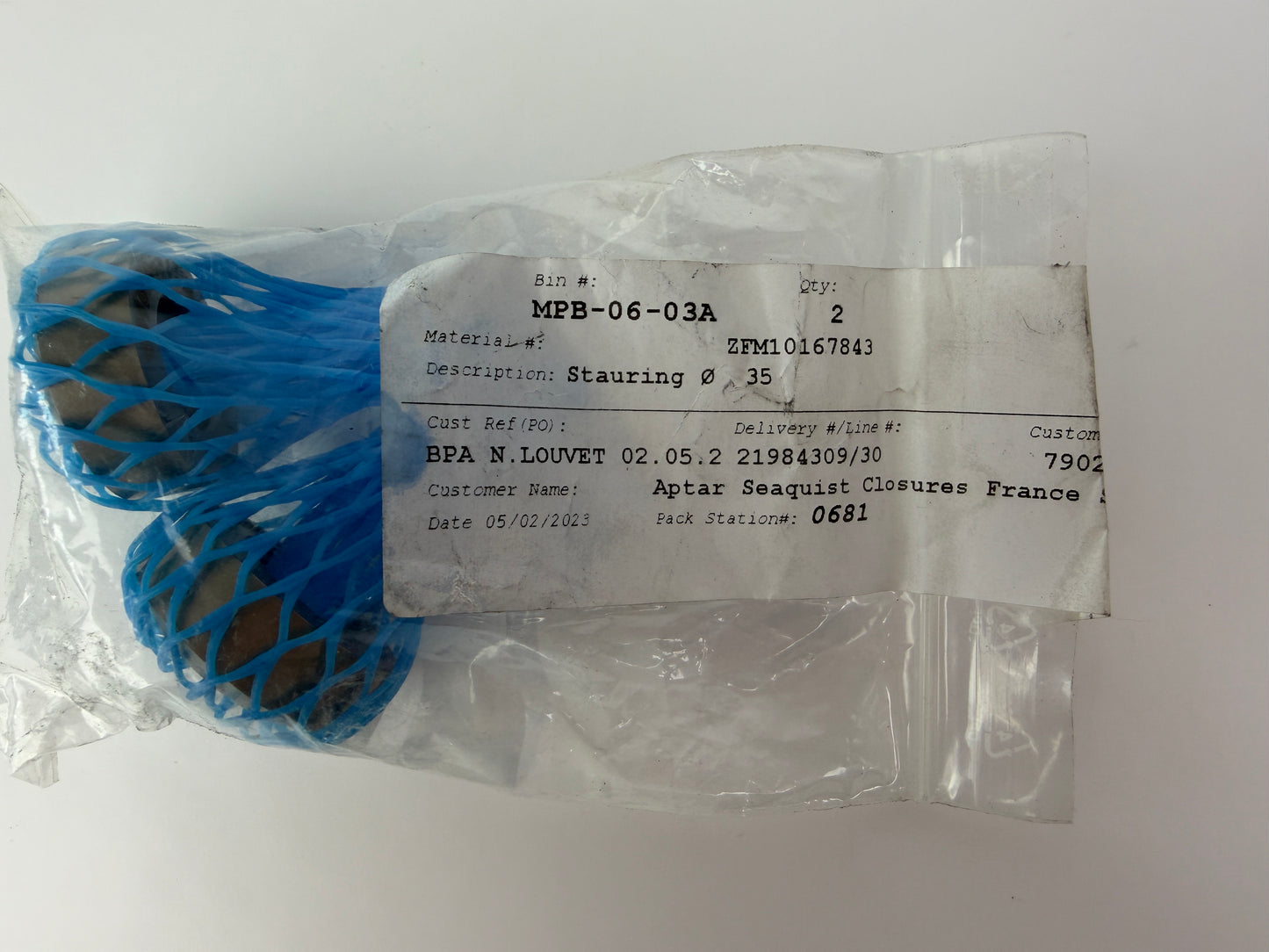 2x Stauring Ø35 Screw Tip Ring 10167843 Injection Molding Machine Schneckenspitze