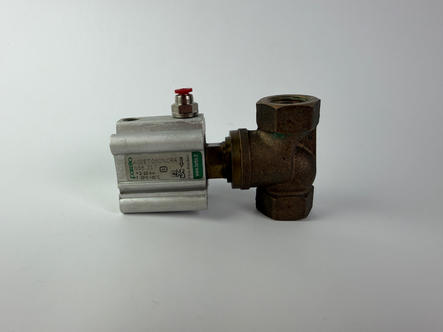 Farbo AGIET050NCR4 668.317 Pneumatic Compact Cylinder 2-10 Bar with Valve