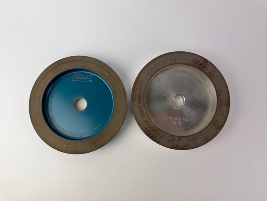 Norton ASD 126 R75 B99 6A2 + Diamix D126 R75 B07 Diamond Grinding Wheel 2pc