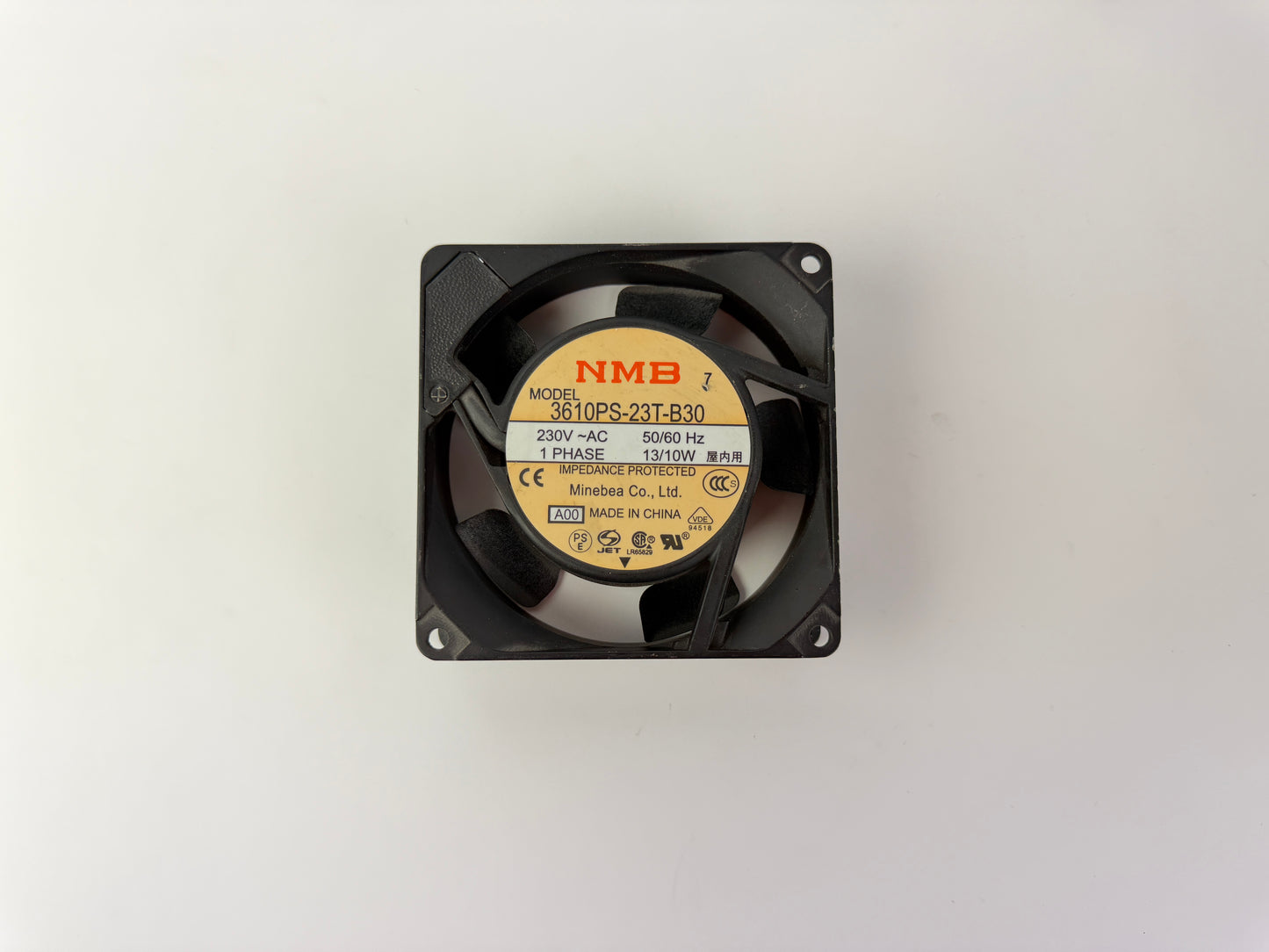 1x NMB 3610PS-23T-B30 AC Axial Cooling Fan 230V 92mm 9225 50/60Hz Minebea