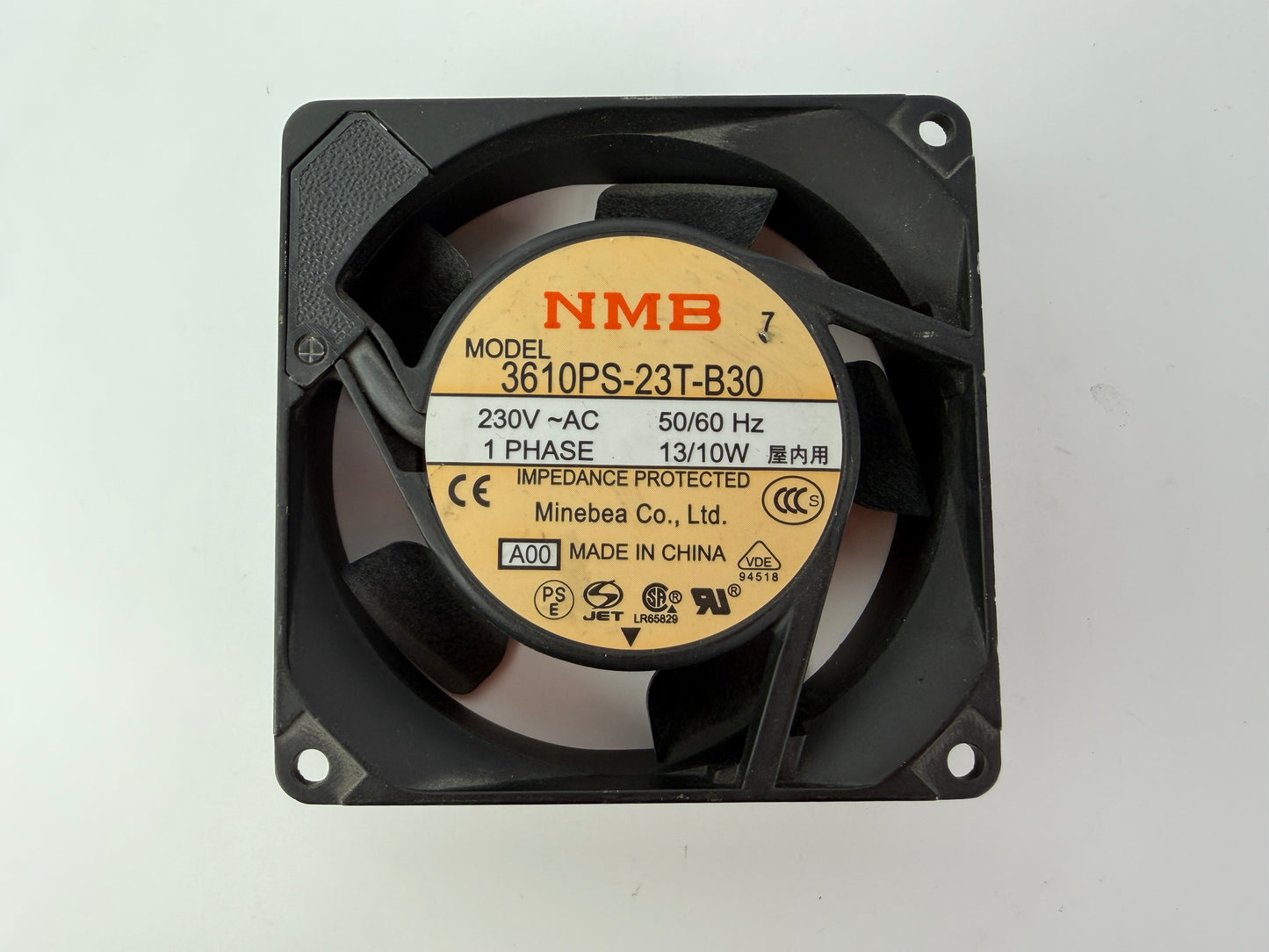 1x NMB 3610PS-23T-B30 AC Axial Cooling Fan 230V 92mm 9225 50/60Hz Minebea