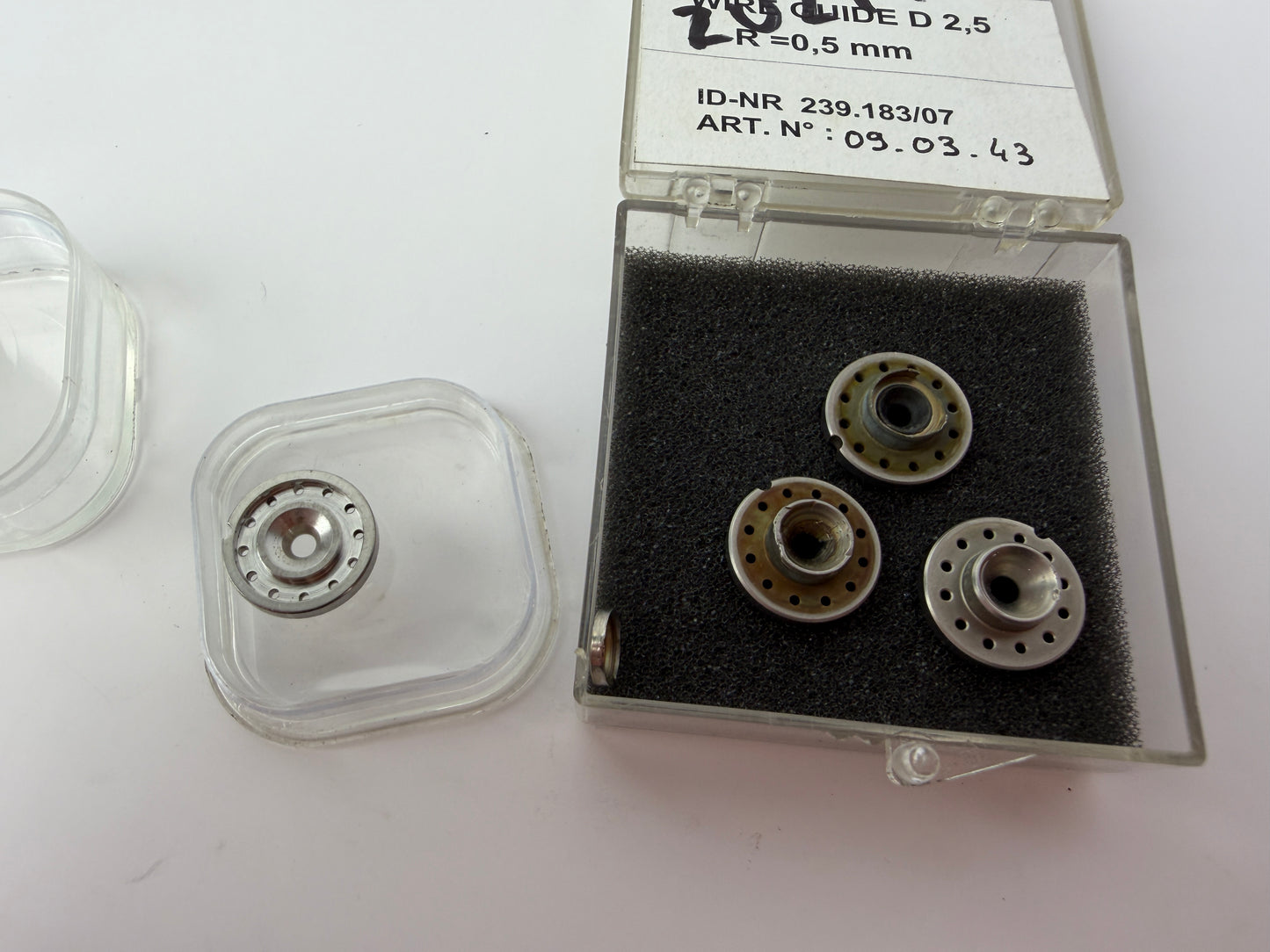 4x AGIE Wire Guide D 2.5 R0.5mm EDM Wire Guide 239.183/07 09.03.43
